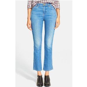 The GREAT. The Nerd Jean 26" / Size 28 / Scout Blue Denim Straight Leg Flared